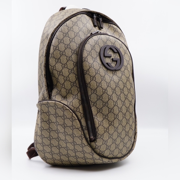 ❌️❌️SOLD ❌️❌️AV40❤️ GUCCI GG Plus Monogram Interlocking G Backpack - Picture 5 of 14